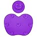 Makeup Brush Cleaner Brush Cleaning Mat Makeup Brush Cleaner Pad with Scrubber Suction Cup Portable Mini Size Pack of 2 (Dark Purple)