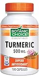 Botanic Choice Turmeric Capsules, 500 Mg, 180 Count