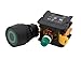 Alpinetech PFL-22 22mm 1NC 1NO Latching Maintained Push Button Switch 110V LED Illuminated (Green)