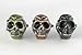 Youyoupifa Cool Design Skull Case Flip Quartz Ring Watch (Black)