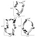 EHEK Baby Cute Shark Cookie Cutters Party Supplies Kids Party Decorations-6PCS