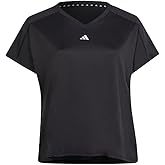 Adidas Womens Aeroready Train Essentials Minimal Branding V-Neck T-Shirt