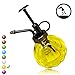 SENLIXIN Plant Mister Flower Water Spray Bottle Can Pot, Vintage Decorative Glass Plant Atomizer Watering Can Pot with Top Pump for Indoor Potted Plants Terrariums Flowers (Yellow)