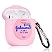 Gift-Hero Pink Gel Bottle Cartoon Case for Airpods, Funny Cute Cool Design for Girls Boys Kids Teens, Accessories Carabiner Protective Fun Fashion Character Skin Soft Silicone Cover for Air pods 2/1