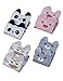 4 Pairs Soft Comfortable Novelty Cartoon Animal Cat Crew Pattern Cotton Socks (4 pairs(4 colors panda))