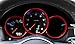 3pcs ABS Dashboard Instrument Console Display Cover Ring Trim For Porsche Macan 2014 2015 2016 (Red)