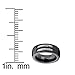 8MM Men's Black Titanium Ring Wedding Band with Stainless Steel Cables and Screw Design Sizes 7 to 13