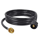 High Pressure Propane Hose Adapter Grill Extension Flexible Quick Connect Hose Assembly 1 lb to 20 lb Replacement for QCC LP Gas Tank with CSA Certified Connector (12 FT Hose)