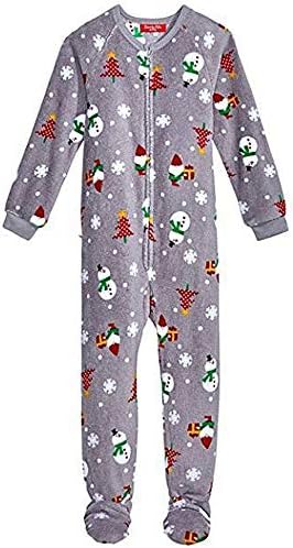 Family Pajamas Unisex Kids' 1-Pc Happy Gnomes Footed Pajamas