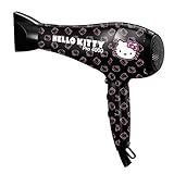Hello Kitty Pro 4000 Professional Hair Blower Dryer 1875 Watt AC Motor, Ionic Technology, Ceramic Grill, with Cool Shot