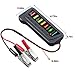 AUTDER Car Battery Tester 12V 6 LED Lights Digital Alternator Tester,Test Battery Condition & Alternator Charging Tester for Car Motorcycle