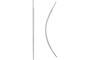 WOLAYI G23 Titanium Threadless Piercing Taper 16G/18G/20G Flat Back Earring Applicator Tool Insertion Pin for Push In Nose Lip Ear Tragus Helix Body Piercing Jewelry Stretcher Assistant Tool