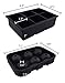 UnicGlam Large Ice Cube Trays (Set of 2) Combo Silicone Square Mold and Sphere Ice Ball Maker