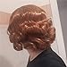 Aimole Short Curly Wigs Women's Vintage Flapper Wig 1920s Cosplay Halloween Party Daily Everyday Hair Red