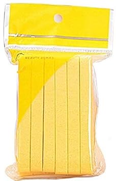 CETC Facial Cleaning Wash Puff Sponge 12 Stick Face Cleansing Pad Soft,Yellow, 30 Grams, Pack Of 1
