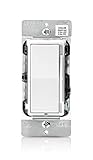Leviton DSL06-1LZ Decora Slide Dimmer for 300-Watt Dimmable LED, 600-Watt Incandescent/Halogen, White w/Color Change Kits Included