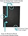Tasse Verre 15x12 Black Display Shadow Box (1-Pack) Frame w/Linen Background and 8 Stick Pins - Ready to Hang Shadowbox Picture Frame - Box Display Baby Memorabilia Wedding
