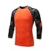 Bpbtti Men's MTB BMX Mountain Bike 3/4 Sleeve Biking Cycling Jersey - Moisture-Wicking and Breathable