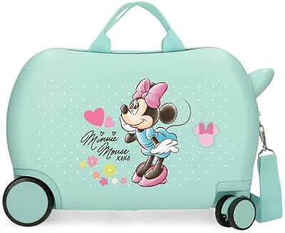 Joumma Disney Minnie Imagine Valise pour Enfant Bleu 45 x 31 x 20 cm Rigide ABS 24,6 L 1,8 kg 2 Roues Bagage Main, Bleu, Valise pour Enfant