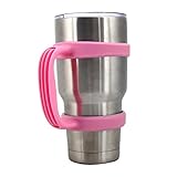 30 oz Tumbler - 30 Oz Stainless Steel Insulated Tumbler Mug Handle (Pink)