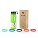 45 Degree Latitude Stainless Steel Insulated Vacuum Sealed Water Bottle, 24-Ounce, Lime Green