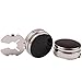 H&H HJ Men's Jewelry Black Oil Round Button Cover