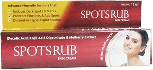 Spotusrub Kojic Acid and Vitamin C Skin Cream for Remove Pigmentation, Dark Spot and Marks, 15 g