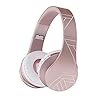 Bluetooth-Headphones-Over-Ear-PowerLocus-Bluetooth-Headphone-Rose-Gold-Wireless-Headphones-Foldable-Hi-Fi-Stereo-Soft-Memory-Foam-Earmuffs-Built-in-Mic-Wired-Mode-for-iPhoneAndroidPCLaptops Bluetooth Headphones Over Ear, PowerLocus Bluetooth Headphone Rose Gold, Wireless Headphones Foldable, Hi-Fi Stereo…