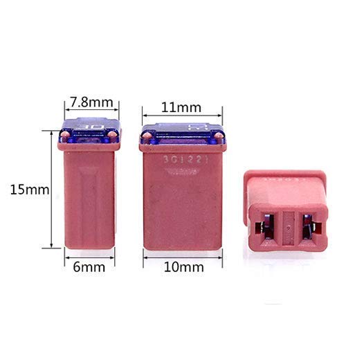 20 Pack Automotive Micro Cartridge Fuses Low-Profile FMM Fuses Kit MCASE Type(5PCS 15Amp 20Amp 5PCS 30 Amp 5PCS 40 Amp)