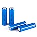 SANSAN 18650 Li-ion Lithium Battery Rechargeable Batteries, 2200 mAh, 3.7V, 4 Piece