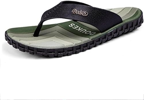 Men's Fashion Flip-Flops Beach Sandals for Male Slip-on Summer Sports Light Non-slip Water-proof Slippers Black