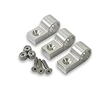 Earls 170206ERL Polished 3/8" Aluminum Line Clamps