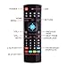 REDGO Air Mouse, 2.4G MX3 Portable Mini Wireless Qwerty Keyboard Mouse, Multifunctional Infrared Remote Control for Android Smart TV Box IPTV HTPC Mini PC Windows IOS MAC Xbox