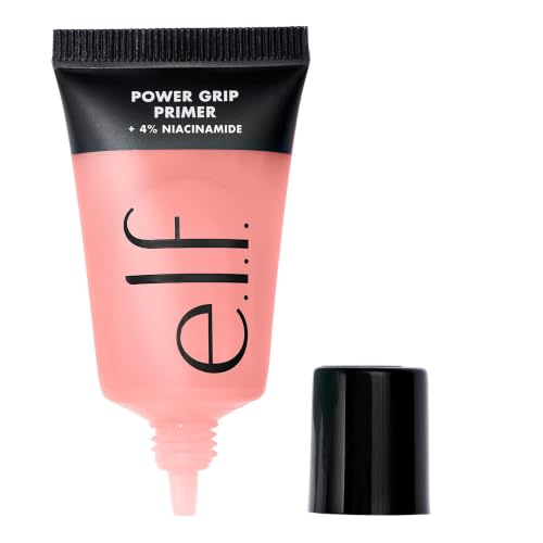 e.l.f. Power Grip Primer + 4% Niacinamide Mini, Gel-Based & Hydrating Face Primer, Evens Skin & Brightens, Grips Makeup, Vegan & Cruelty-Free