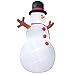 Holidayana Christmas Snowman Inflatable Decor - 15 Ft. Snowman Christmas Inflatable Decor with Interior Lighting, Built-in Fan, and Anchor Ropes