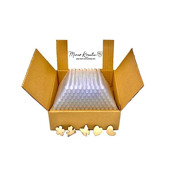 100 Stk Heißklebesticks 11mm transparent 2 KG I 11mm transparent klar I Industriequalität Ø 11 x 200 mm I gefertigt in…