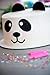 Handmade Panda Birthday Cake Topper Decoration - Double Sided Glitter Stock
