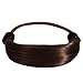 Mia Beauty Tonytail Ponytail Wrap Synthetic Wig Hair on Elastic Rubber Band for Chic Hair Wrapped Look, Women, Teens, Girls, Dancers - Medium Brown Color