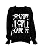 Forever Womens Brooklyn 76 Los Angeles and Work Out Print Fleece Sweatshirt Top