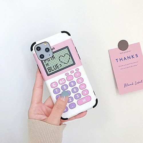 Gentra New Love Heart Anti-Knock Calculator Phone case for iPhone X XR XS MAX 7 8Plus TPU case for iPhone 11 Pro Max case Cover (for iPhone 11)
