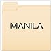 Pendaflex Essentials File Folders, Letter Size, 1/5 Cut, Manila (752 1/5), 8.5