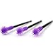 Coshine 100pcs Pro Disposable Silicone Mascara Eyeliner Wands Applicator Eyeliner Lip Liner Brushes Makekup Tools (silicone mascara brushes)