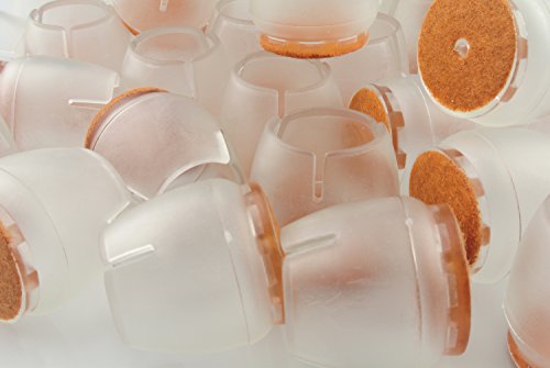Maydahui 36PCS Round Chair Leg Floor Protector Rubber Caps Silicone Table Pads Furniture Circular Feet Covers ( Size 1 to 1-1/7 Inches)