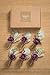 Ling's moment 6-Set Boutonnieres with Pin Groom Flower for Wedding Party Prom Man Suit Decoration