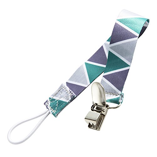 Pacifier Clips by VuminBox | 2-Sided Binky Clips for Baby Boys | Universal Strap/Holder/Leash for Soothies, Teethers, & Pacifiers (6 Pack Colorful) - Thumbnail 5