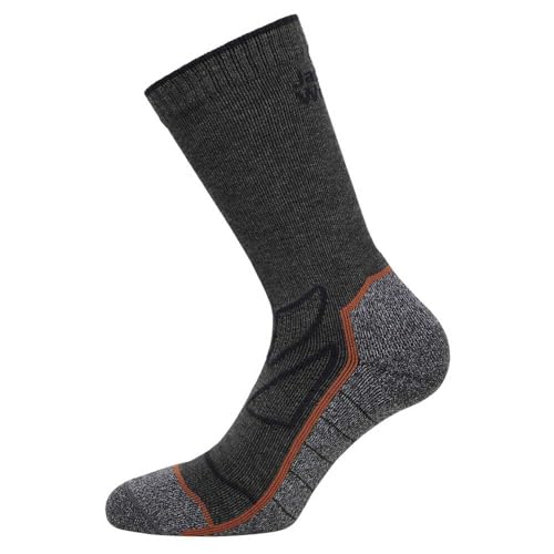 Jack Wolfskin - VOJO SOCK CL C, Calcetines para senderismo Unisexo, dark grey,