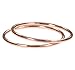 uGems 2 14K Rose Gold Filled Stacking Rings 1mm Round