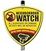 Neighborhood Watch CCTV Surveillance Camera Warning Alarm Yard Sign. DON'T FALL VICTIM to thieves and burglars!