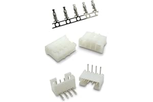 ELCOKITEX 100Sets 2.0mm Pitch 4Pin Connector Kits Including 90 Degrees Right Angle Male Pin Header + Socket Housing + Crimp Terminal PH2.0 for JST-PH