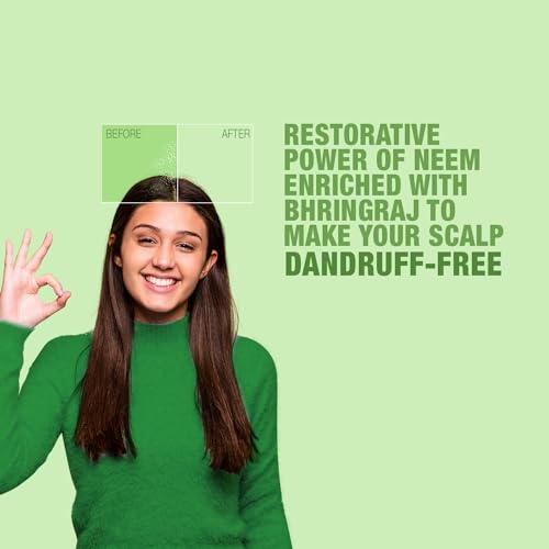 KESH KING ORGANIC NEEM SHAMPOO | AYURVEDIC HAIR CLEANSER WITH BHRINGRAJ | REFRESHES SCALP | REDUCE DANDRUFF & HAIRFALL | PROVIDES SOFT, LUSTROUS HAIR | 10.14 FL OZ/300ML